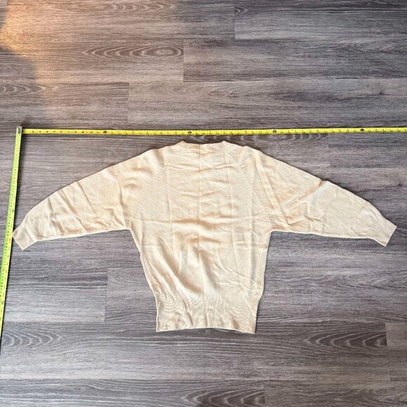 Sportswear Systems Cream Wool Angora Blend Textured Sweater | Size S | Warm Wint - Picture 2 of 4